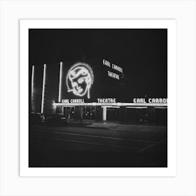 Hollywood, California,Neon Signs At The Famous Earl Carroll Theater By Russell Lee Art Print