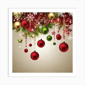 Christmas Background 6 Art Print