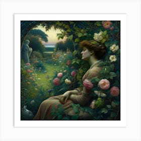 'The Rose Garden' Art Print