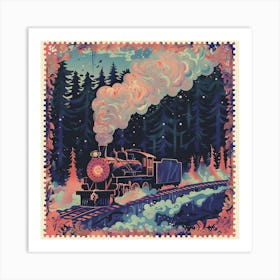 Train In The Woods Art Print