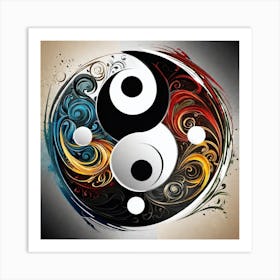 Yin Yang Symbol 18 Art Print