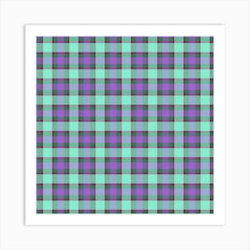 Plaid Fabric 109 Art Print