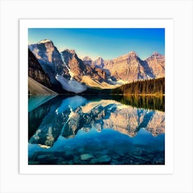 Mountain Lake Reflection Art Print