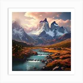 Torres Del Paine National Park Art Print