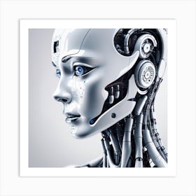 Portrait Of A Robot 18 Art Print