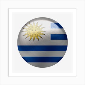 Uruguay Flag Country Symbol Nation Art Print