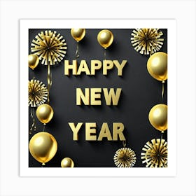 Happy New Year 114 Art Print