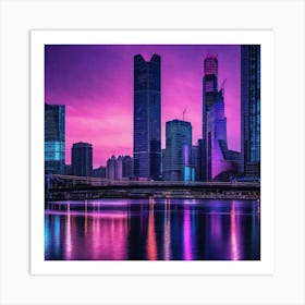 Shanghai Skyline Art Print