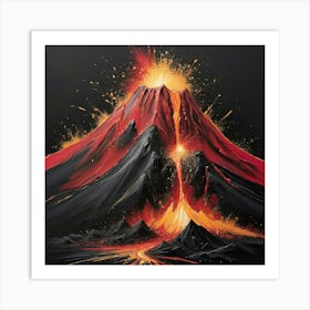 Lava Eruption 3 Art Print