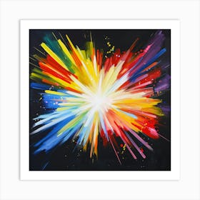 Rainbow Burst 1 Art Print