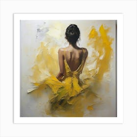 Yellow Dress Art Print