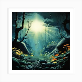 Underwater Forest Art Print