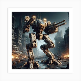 Battle Mech 2 Art Print