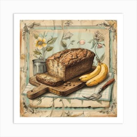 Banana Bread 1 Art Print