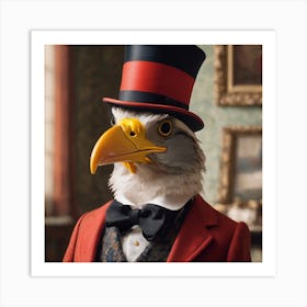 Silly Animals Series Eagle 1 Art Print