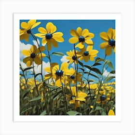 Yellow Daisies 6 Art Print