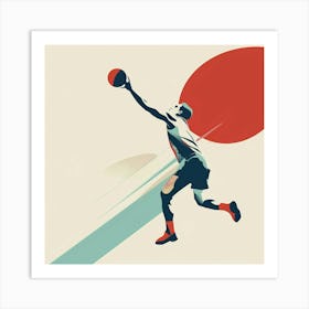 Basketball Player 1 Art Print