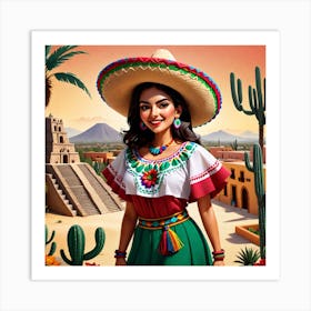 Mexican Girl 53 Art Print