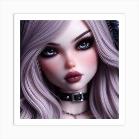 Gothic Doll 5 Art Print