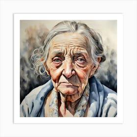 Old Lady Art Print