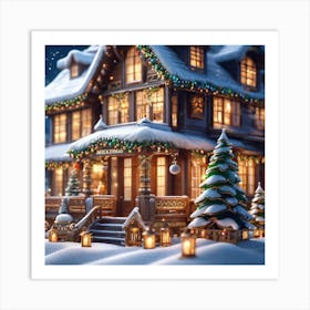 Christmas House 112 Art Print