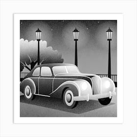 Car At Night Poster