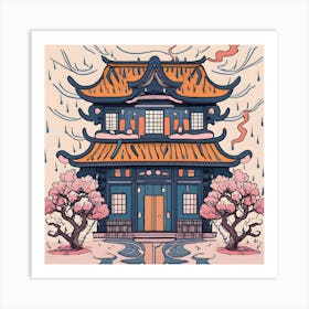 Asian House 6 Art Print