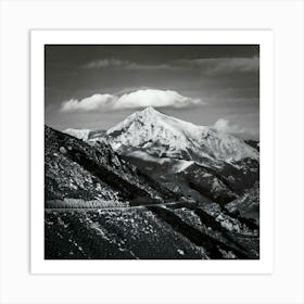 Firefly Monochrome Mountain Majesty Timeless Black And White Images Of Mountain Landscapes 1 Art Print