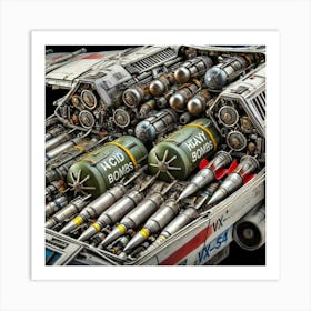 A Highly Detailed Scene Showcasing The Bomb Bays O Converted Art Print