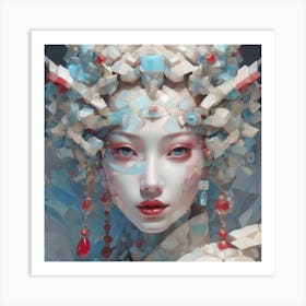 The Jigsaw Becomes Her - Pastel 63 Art Print