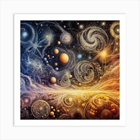 Universe In Space Art Print