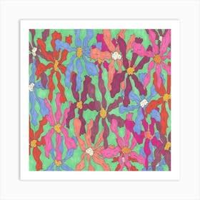 Colorful Flowers Art Print