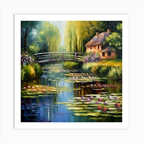 Tranquil Tapestry: Monet's Idyllic Dreams Art Print