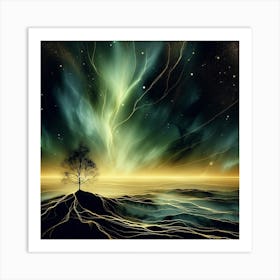 The night sky Art Print