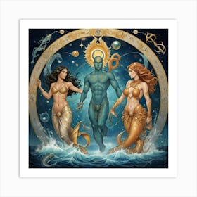 WATER SIGNS 1 Art Print