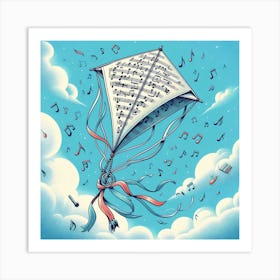 Music Kite Art Print