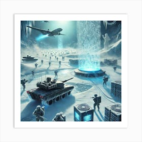 A Futuristic Sci Fi Depiction Of The Absolute Zero Immobilize Art Print