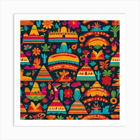 Mexican Pattern 29 Art Print