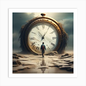 Clock Of Time Art Print