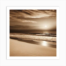 Photograph - Sunset At The Beach 3 Art Print