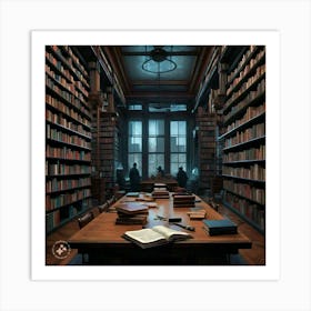 Library 4 Art Print