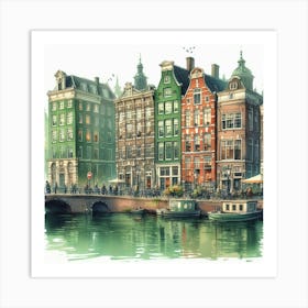 Amsterdam Canals Art Print