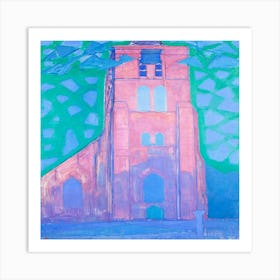 Piet Mondrian S Church Tower At Domburg (1911) Art Print