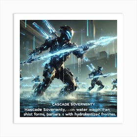 Cascade Sovereignty Scifi Hydroknights Art Print