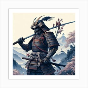 Samurai Warrior Art Print