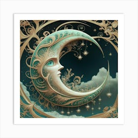 Moon Art Print