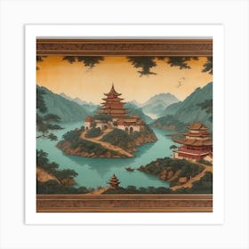 Chinese Landscape Painting Art Print