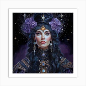 Lady Of The Night 1 Art Print