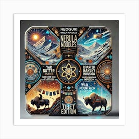 Tibet Packaging Scifi Art Print