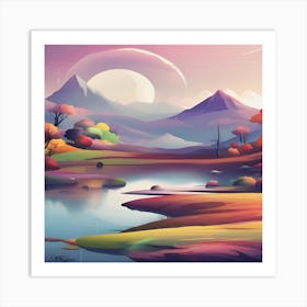 Landscape Painting Art Print